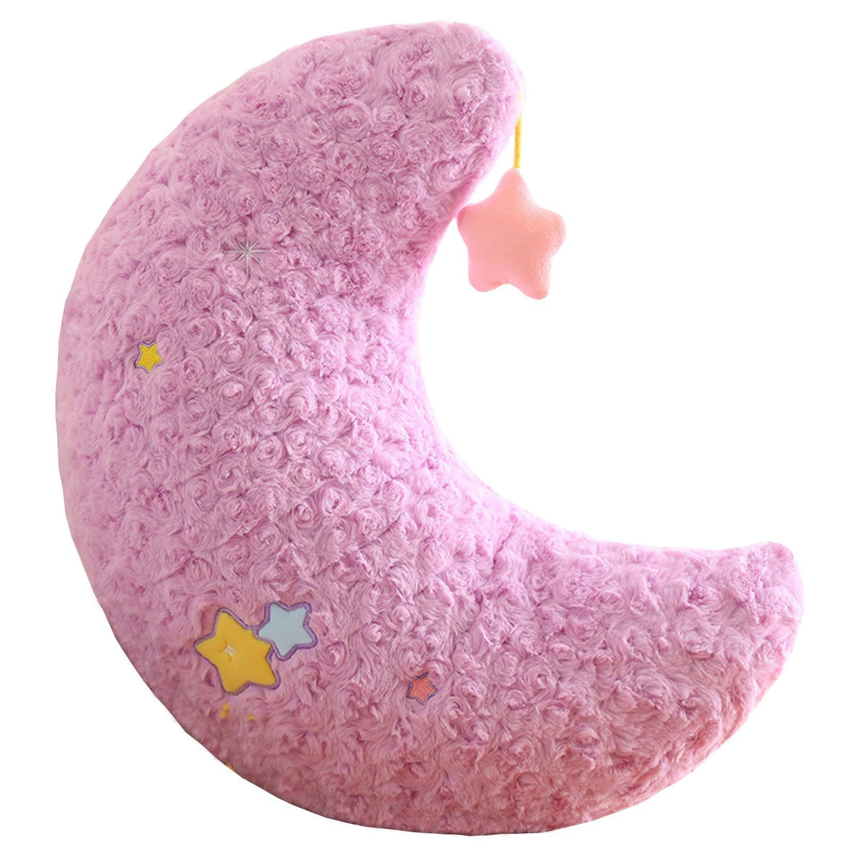 Goylmc Moon Stuffed Pillow, Moon Plush Toy Hanging A Star, Home Decoration Christmas Birthday Gift For Kids Adults (17.7Inch)