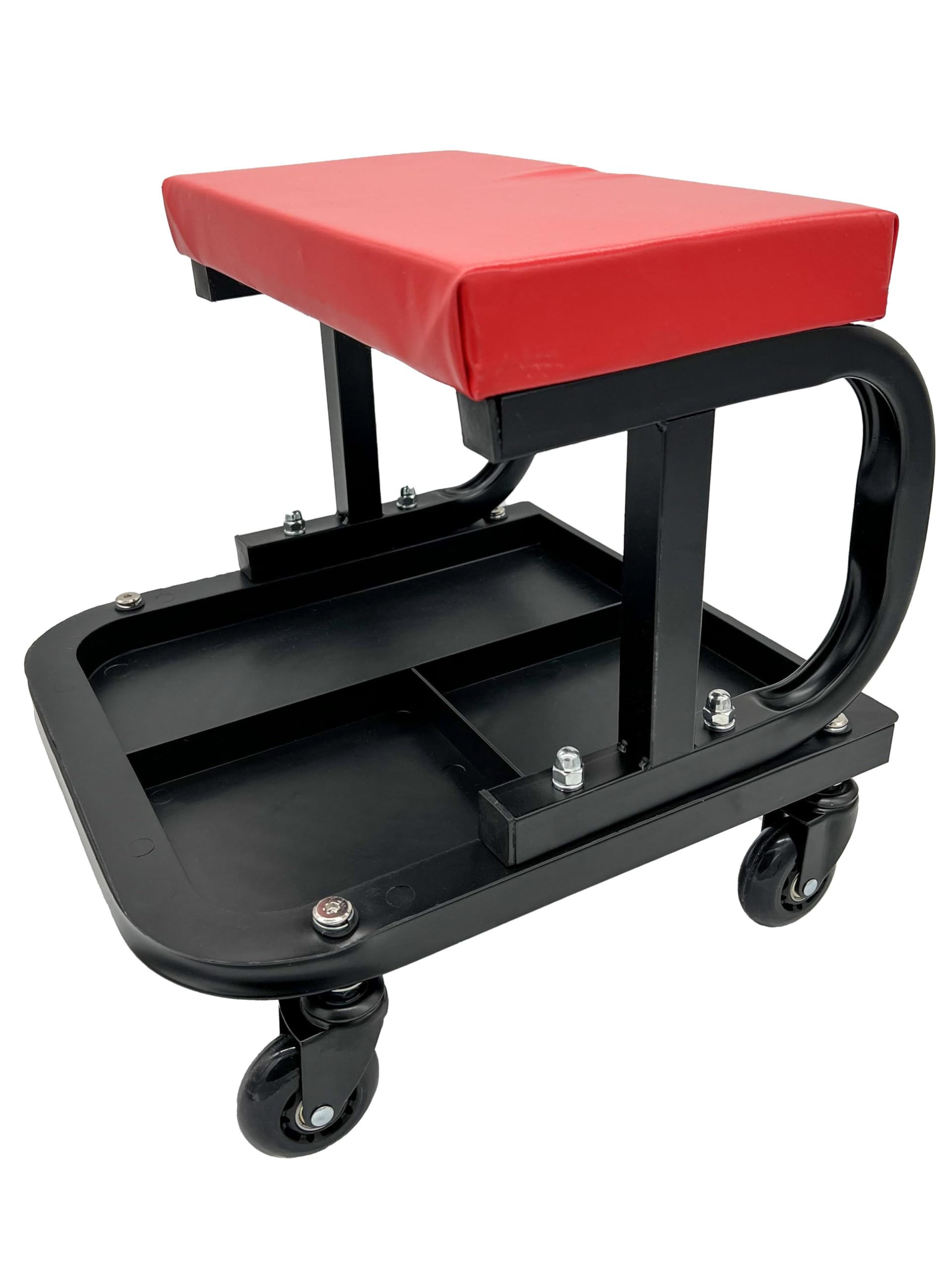 Afk Tech Creeper Stool With Shopskates Caster Wheels | Roller Blade Rubber | Heavy-Duty 2.5    Casters | 360 Degree No Noise (Re