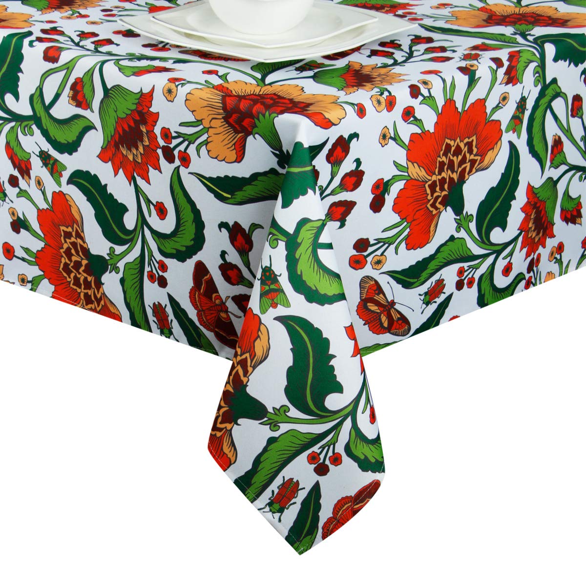 Ehousehome Indoor Outdoor Tablecloth Water Resistant Spill Proof Fabric Table Cover 70X70Inch Square,Babala