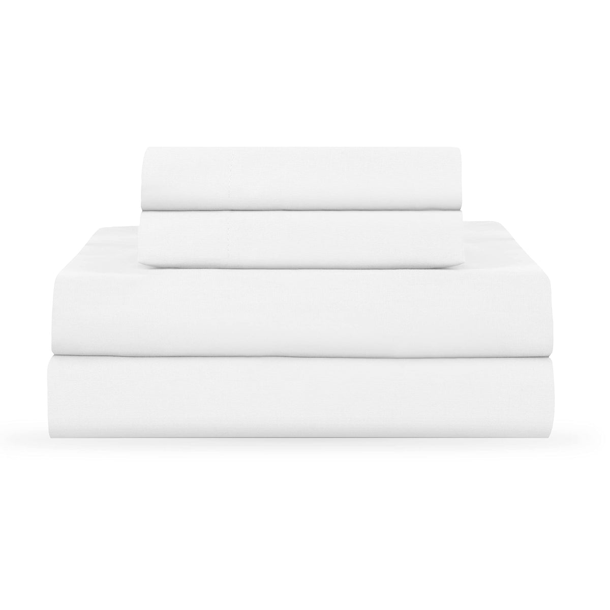 Martex 225 Thread Count Cotton Rich 3 Piece Twin Bed Sheet Set - Twin Sheet Set - 1 Fitted Sheet, 1 Flat Sheet, 1 Pillowcase - H