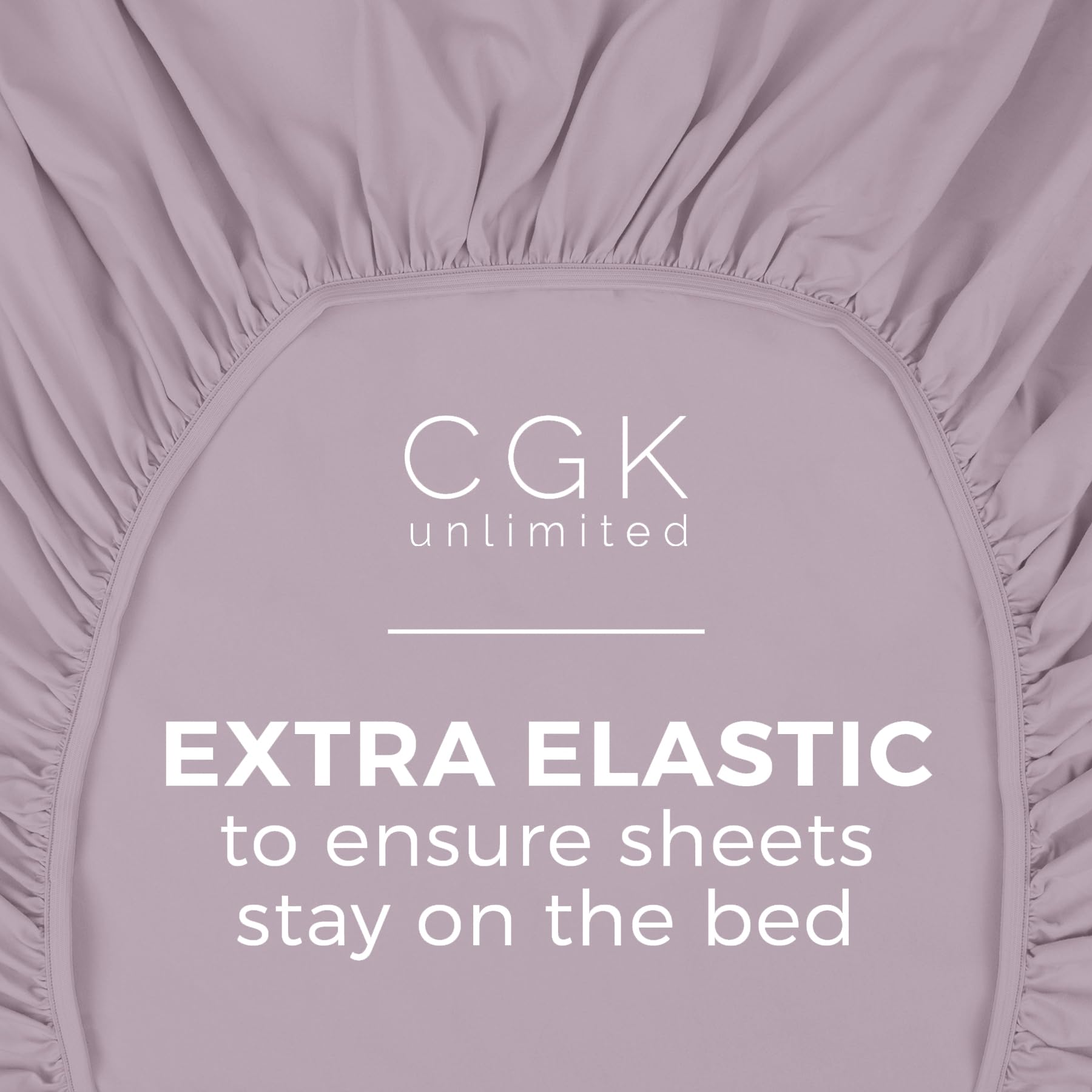 Queen Size Fitted Bed Sheet - Hotel Luxury Single Fitted Sheet Only - Fits Mattress Up To 16 - Extra Soft, Wrinkle Free, And Breathable - Bottom Fitted Sheet - Light Lavender Single Fitted Sheet Only