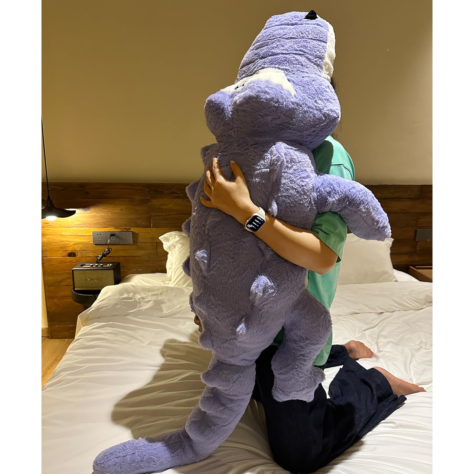 Hofun4U Alligator Plush Pillow, 38 Inch Alligator Stuffed Animal, Home Decoration Christmas Valentines Birthday Gift For Boys Gi