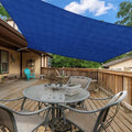 Infrange 2' X 12' Rectangle Sun Shade Sails Canopy Uv Block For Patio Deck Pergola Yard Lawn Outdoor Activities (Blue)