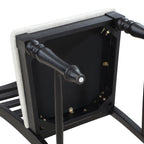 Steve Silver Odessa Side Chair, Farmhouse, Black, Dining, Cushioned Seat Set of 2 Chairs