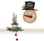 Morning View Metal Snowman Christmas Advent Calendar 24 Days Countdown To Christmas Sign Hanging Snowman Wall Decor Rustic 10X14