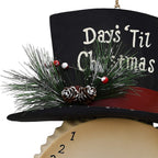 Morning View Metal Snowman Christmas Advent Calendar 24 Days Countdown To Christmas Sign Hanging Snowman Wall Decor Rustic 10X14