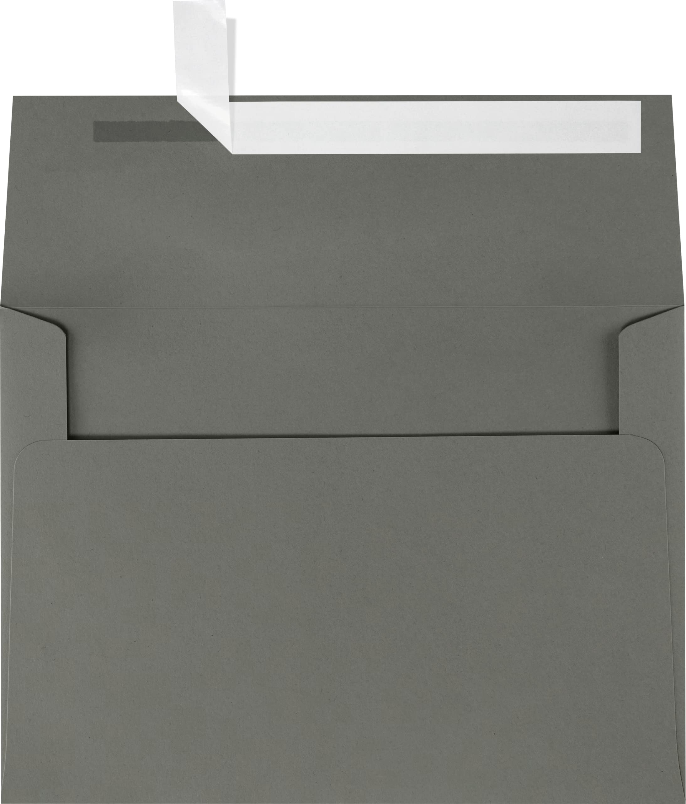 Luxpaper A7 Invitation Envelopes | Peel & Press | 5 1/4' X 7 1/4' | Smoke Gray | 80Lb. Text | 50 Qty