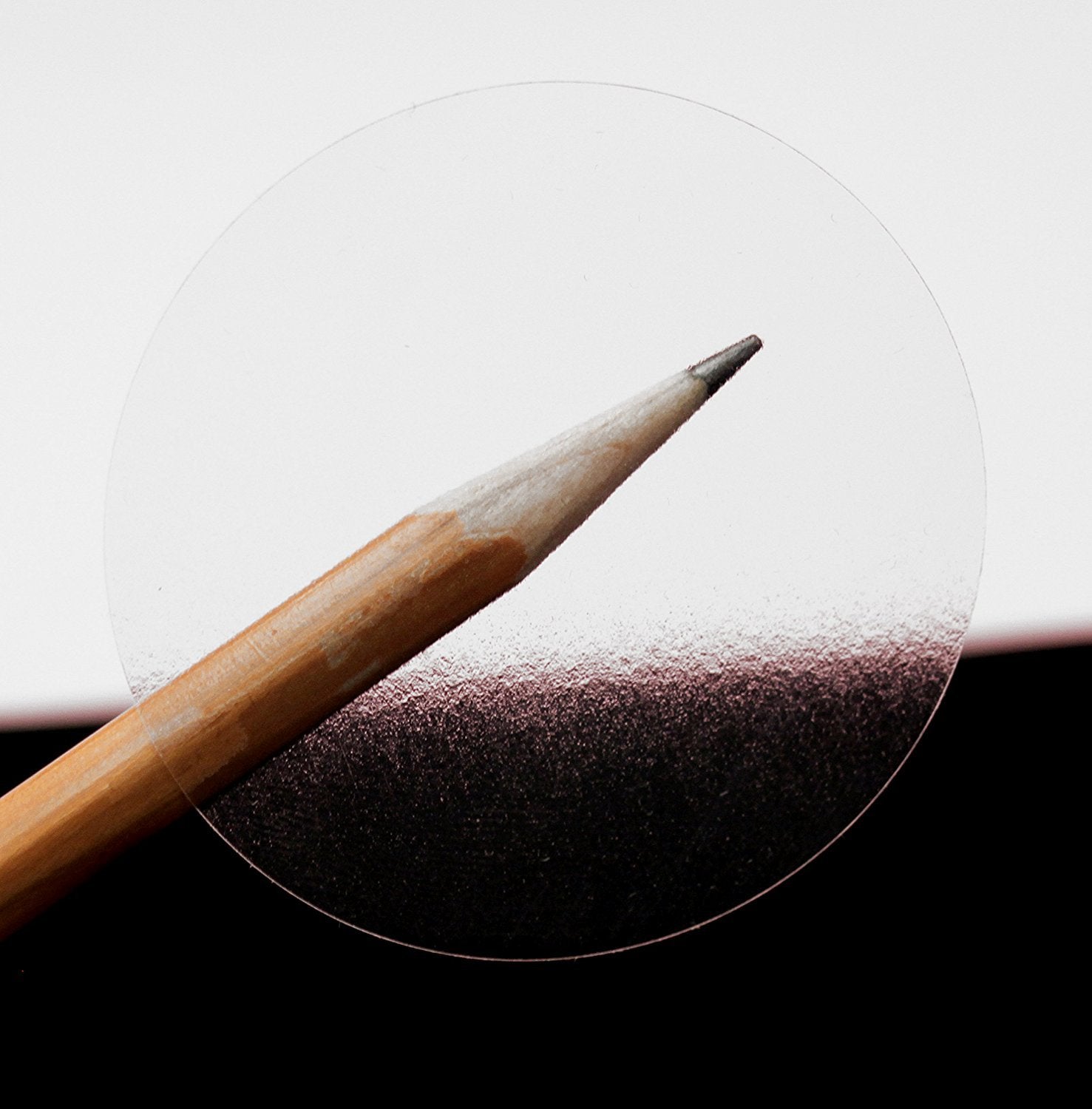 Chromalabel 2 Inch Clear Round Stickers, 1000/Roll, Polystyrene, Ideal For Envelope Sealing, Shipping Packages, Library Supplies