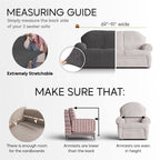 Paulato By Ga.I.Co Sofa Slipcover - Stretch Couch Cover - Stylish Cushion Sofa Cover - Soft Polyester Fabric Slip Cover - 1-Piec