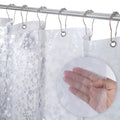 Liba Plastic Shower Curtain, Heavy Duty 8G Shower Curtain For Bathroom, Waterproof Vinyl Shower Curtain, 3 Magnets, Rustproof Me