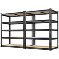 REIBII 72'' H Garage Shelving 5 Tier Garage Storage Shelves 2000LBS Metal Storage Shelves Heavy Duty Shelving Storage Shelving U