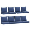 Amopatio Outdoor Cushions For Patio Furniture, Outdoor Seat Cushions Fits 8-Seat Sectional Patio Conversation Sets, Replacement