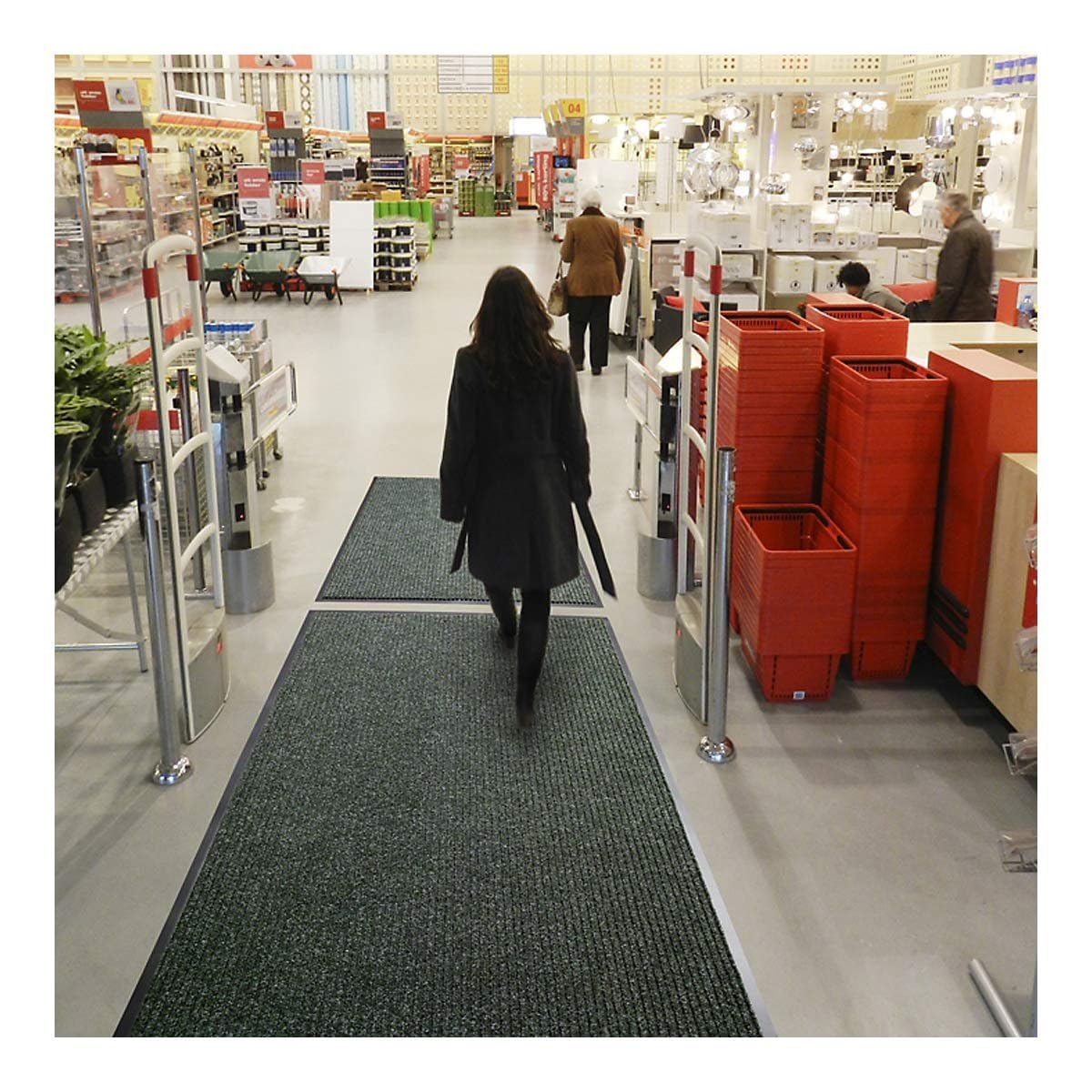 Notrax - 117S0046Ch 117 Heritage Rib Entrance Mat, For Home Or Office, 4' X 6' Charcoal