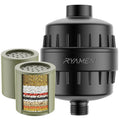 Ryamen Heavy Duty Shower Filter, Shower Water Filter, 99% REMOVAL Shower Head Filter for Hard Water, Heavy Metals, Chlorine (2 C