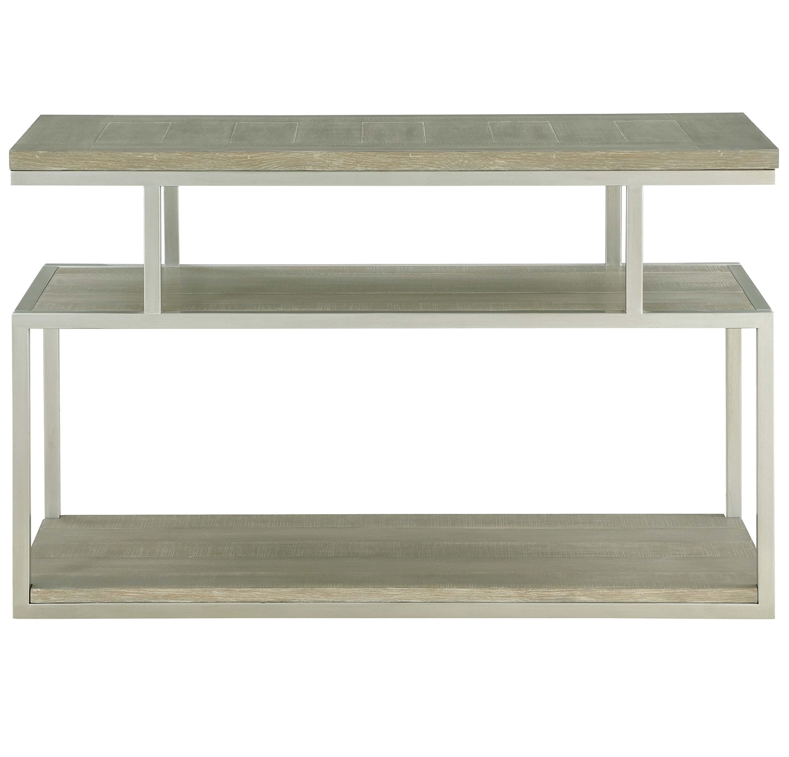 Progressive Furniture Lake Forest II Sofa/Console Table, Musk Gray/Natural