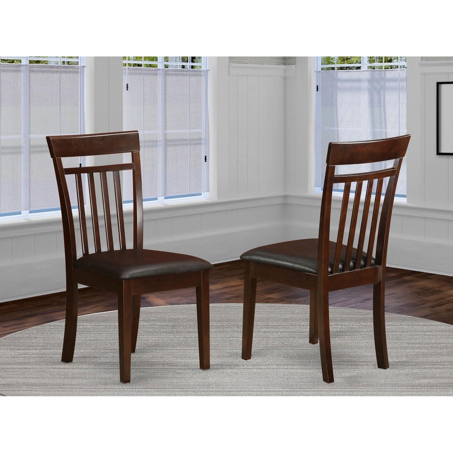 East West Furniture Capri Kitchen Dining Chairs - Thumbnail 3