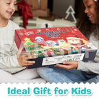 2024 Christmas Slime Advent Calendar For Kids, Crystal Fidget Holiday Surprise Gift Set, 24 Days Christmas Countdown Calendar Xm
