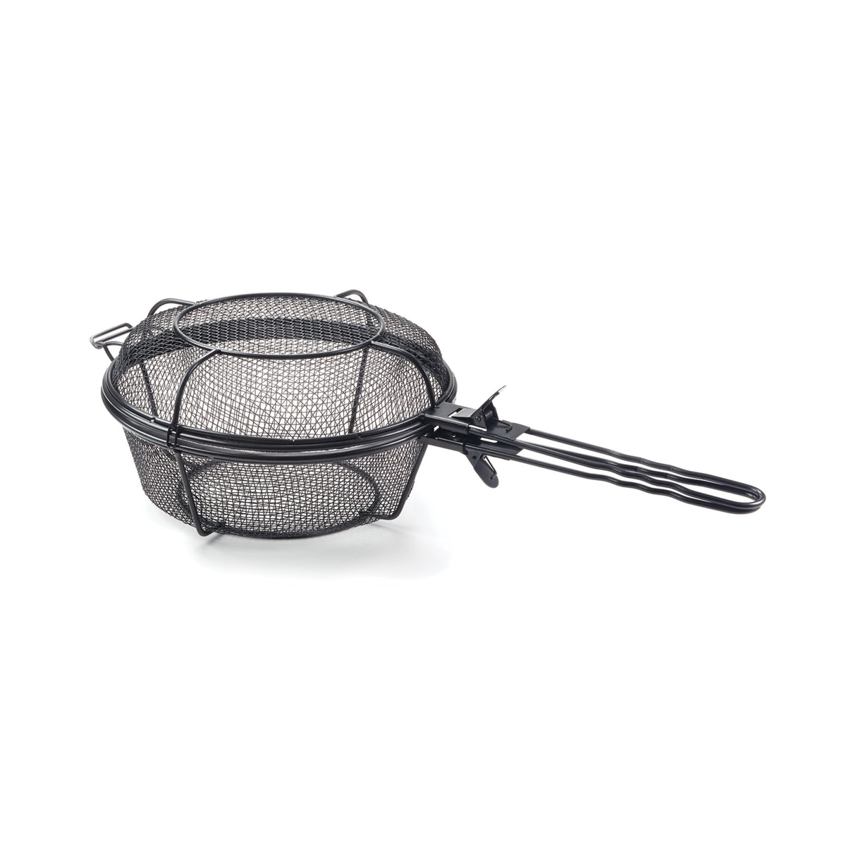 Outset 76182 Chef'S Jumbo Outdoor Grill Basket And Skillet With Removable Handles