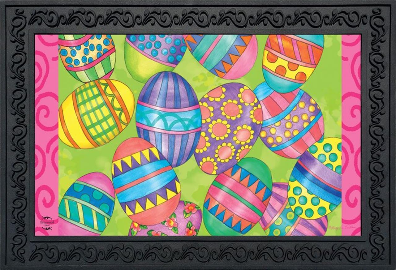 Briarwood Lane Easter Eggs Holiday Doormat