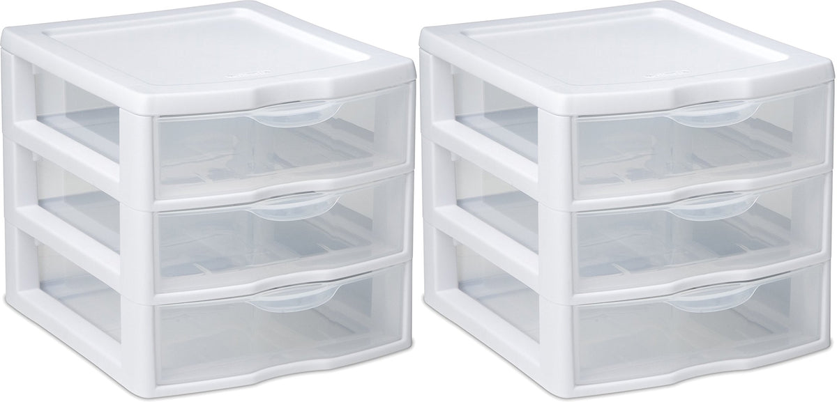 Sterilite 20738006 Art Furniture and Storage, White - 2 Pack