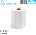 Smith Corona - 4X1 Direct Thermal Labels (1' Core) - 1350 Labels/Roll - 16 Rolls (Edt4010Ap)