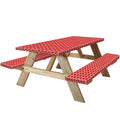 KENOBEE 6ft Picnic Table and Bench Cover, Camping Essentials RV Gear, 72 in Waterproof Windproof Outdoor Elastic All Around Tabl
