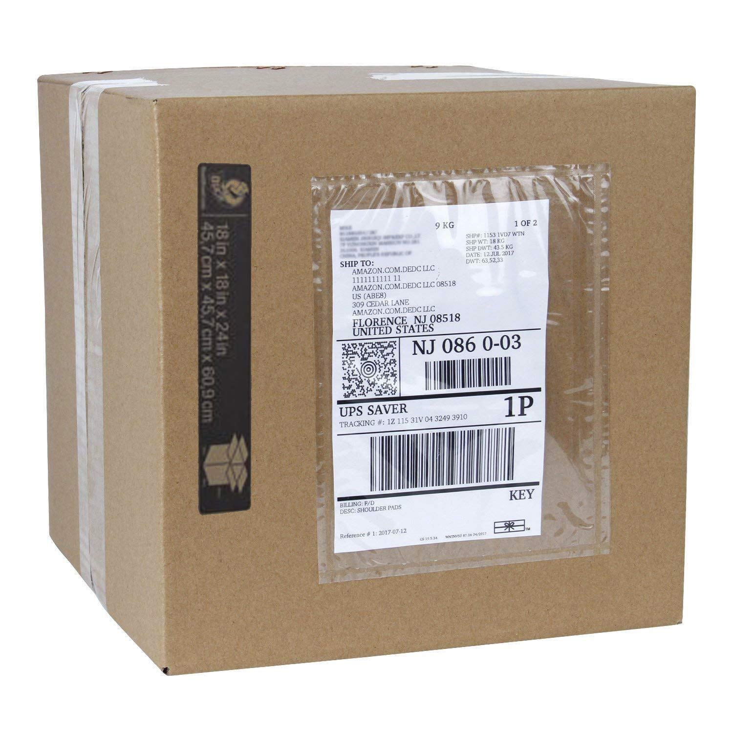 Ryhampaper Packing List Envelopes, Clear 7.5' X 5.5' Self Adhesive Shipping Labels Envelope Pouches (200 Pcs)