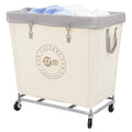 STORAGE MANIAC Commercial Laundry Hamper with Heavy Duty Steel Frame, 320 L Industrial Laundry Basket Cart with Wheels for Hotel