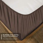 Easehome Brown Full Size Bed Sheet Set - Teen Boys Sheet Sets Deep Pocket To 18 Inches Mattress 4 Piece - Premium Bedding Sheets