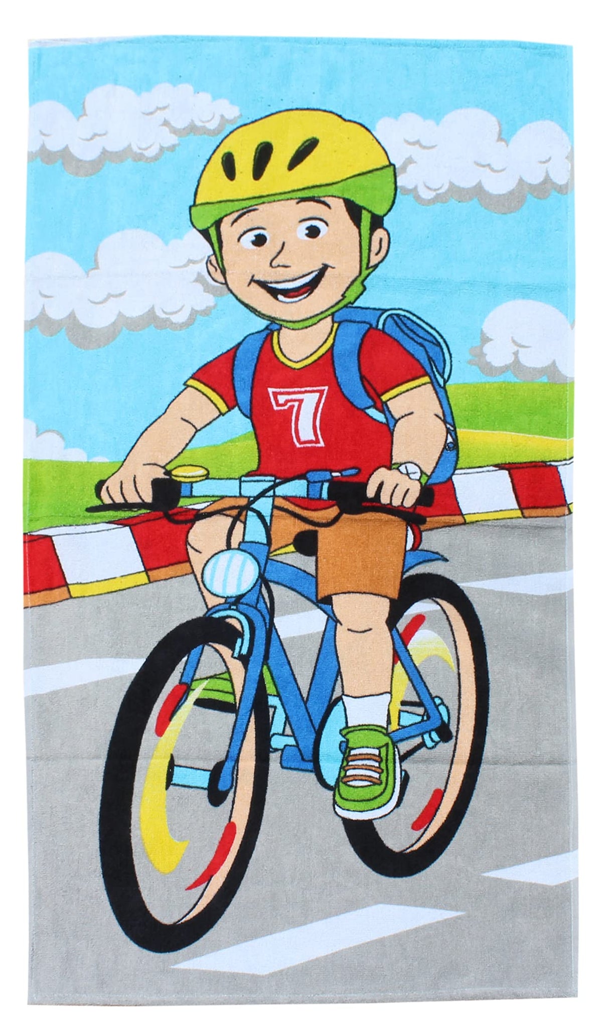 Mandhania Kids Cotton Cartoon Printed Bath Towel (Medium)