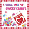 Valentine'S Day Bulletin Board Set Valentine'S Love Heart Classroom Decoration A Class Full Of Sweethearts Themed Cut-Outs Red P