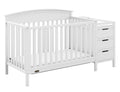 Graco Benton 4-in-1 Convertible Crib and Changer (White) - GREENGUARD Gold Certified, Crib & Changing Table Combo, Water-Resista