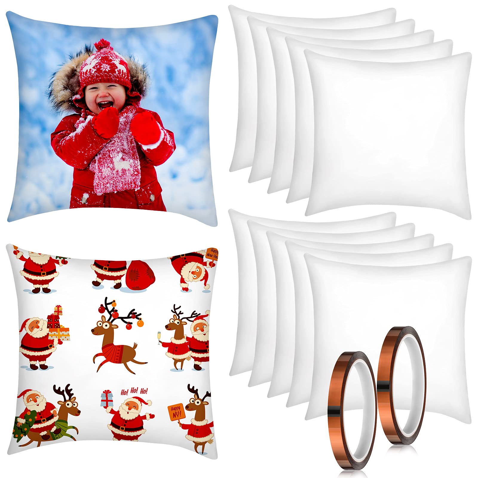 Sublimation Blank Pillow Covers White Polyester Peach Skin Pillow Cases Heat Transfer Cushion Covers Diy Printing Throw Pillow C