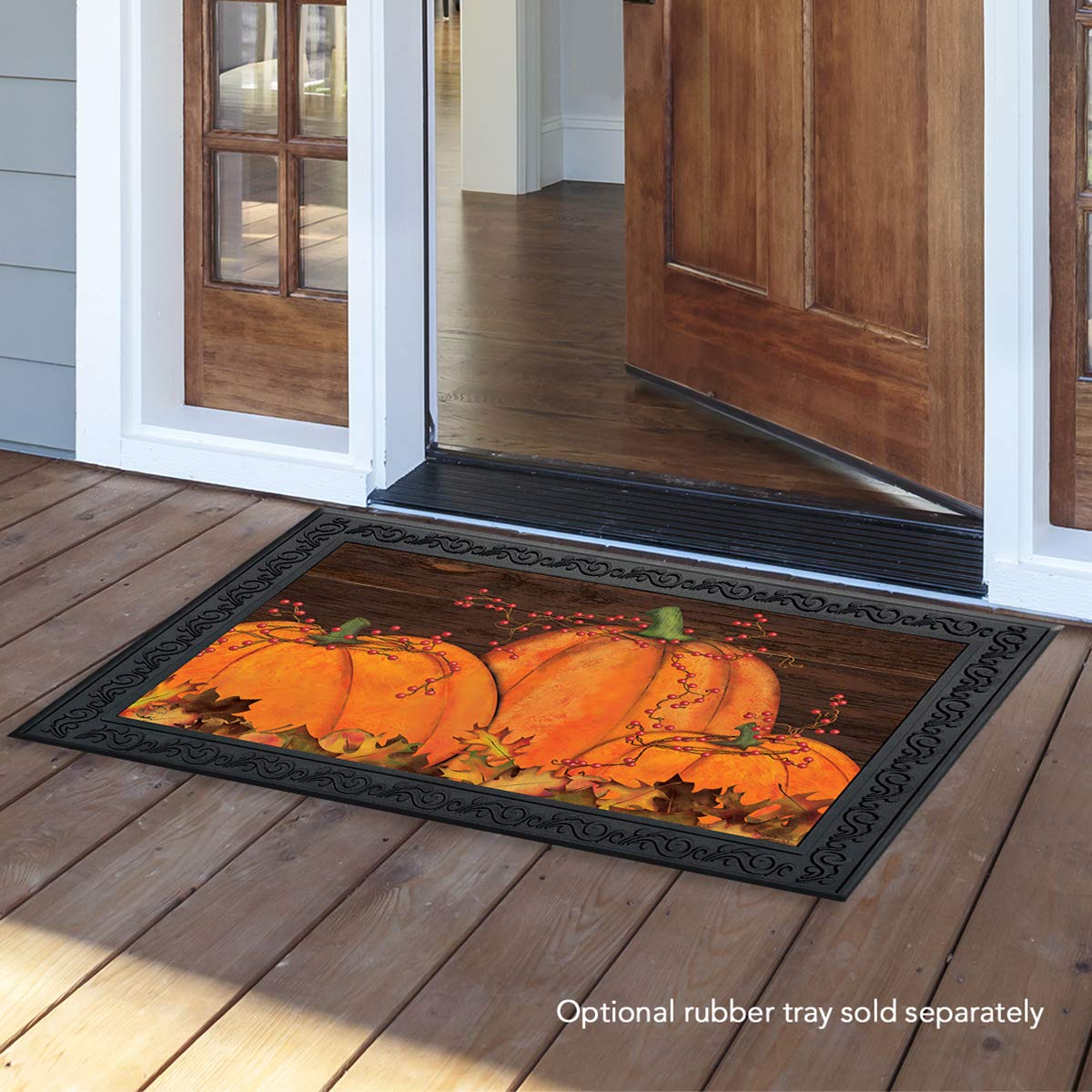 Briarwood Lane Rustic Pumpkin Patch Fall Doormat Autumn Indoor/Outdoor 30' X 18'