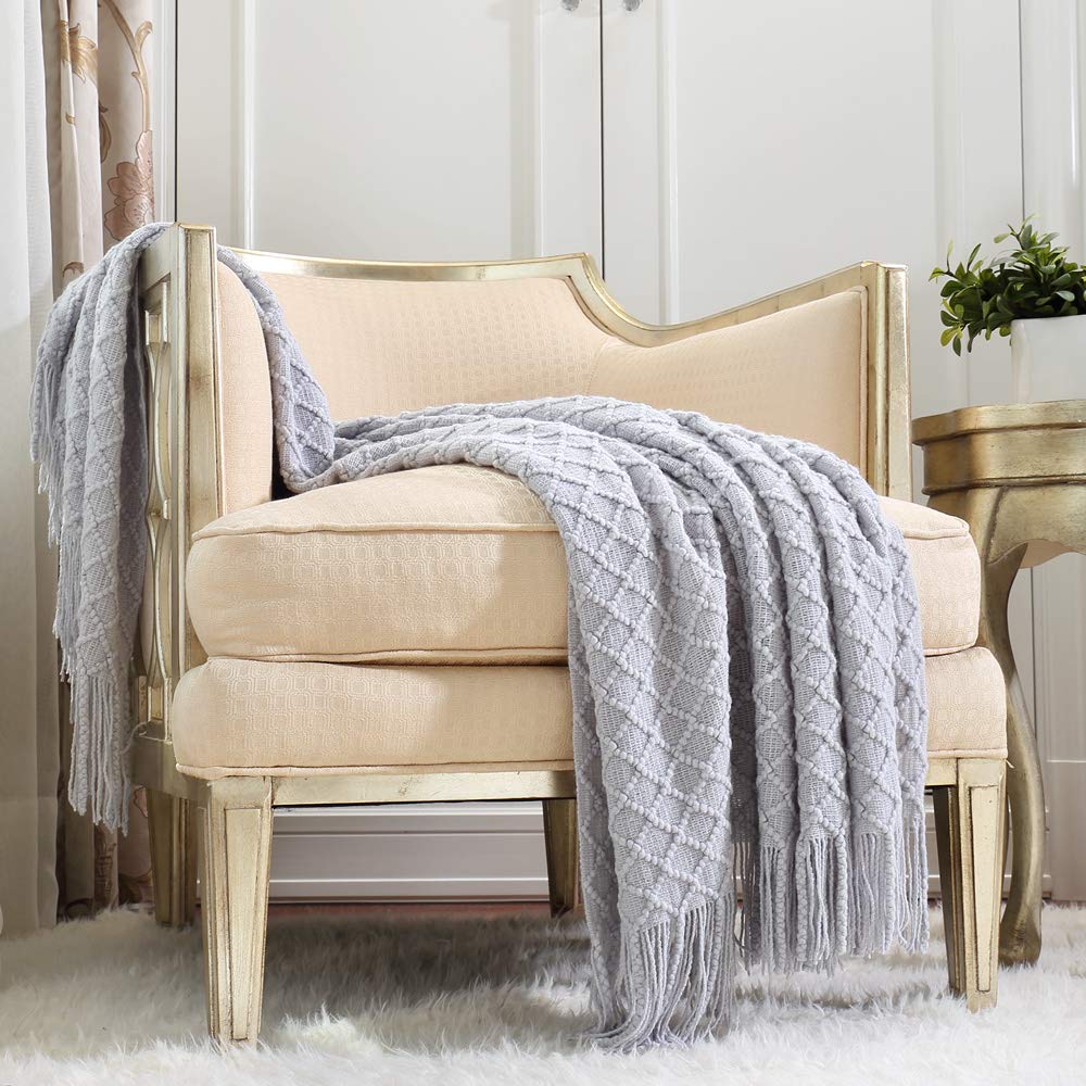Crevent Rustic Farmhouse Couch Sofa Throw Blanket For Bedroom Living Room Decoration, Soft Warm Cozy Light Weight For Spring Sum