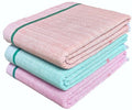 Mk weaves Cotton Gamcha Bath Towels 250 GSM Multicolor(Set of 3, 31 X 65 Inch) Light Weight AAnd Fast Water Absorbing