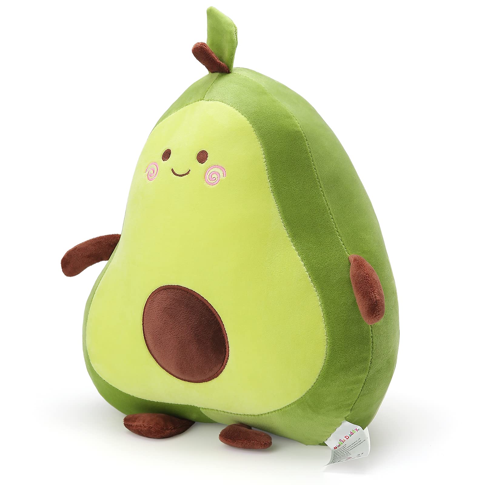 Niuniu Daddy 17.3 ' Avocado Stuffed Animal Pillow Large Squishy Plush Toys Soft Kawaii Food Shaped Baby Stuff Cuddle Toy Adorab