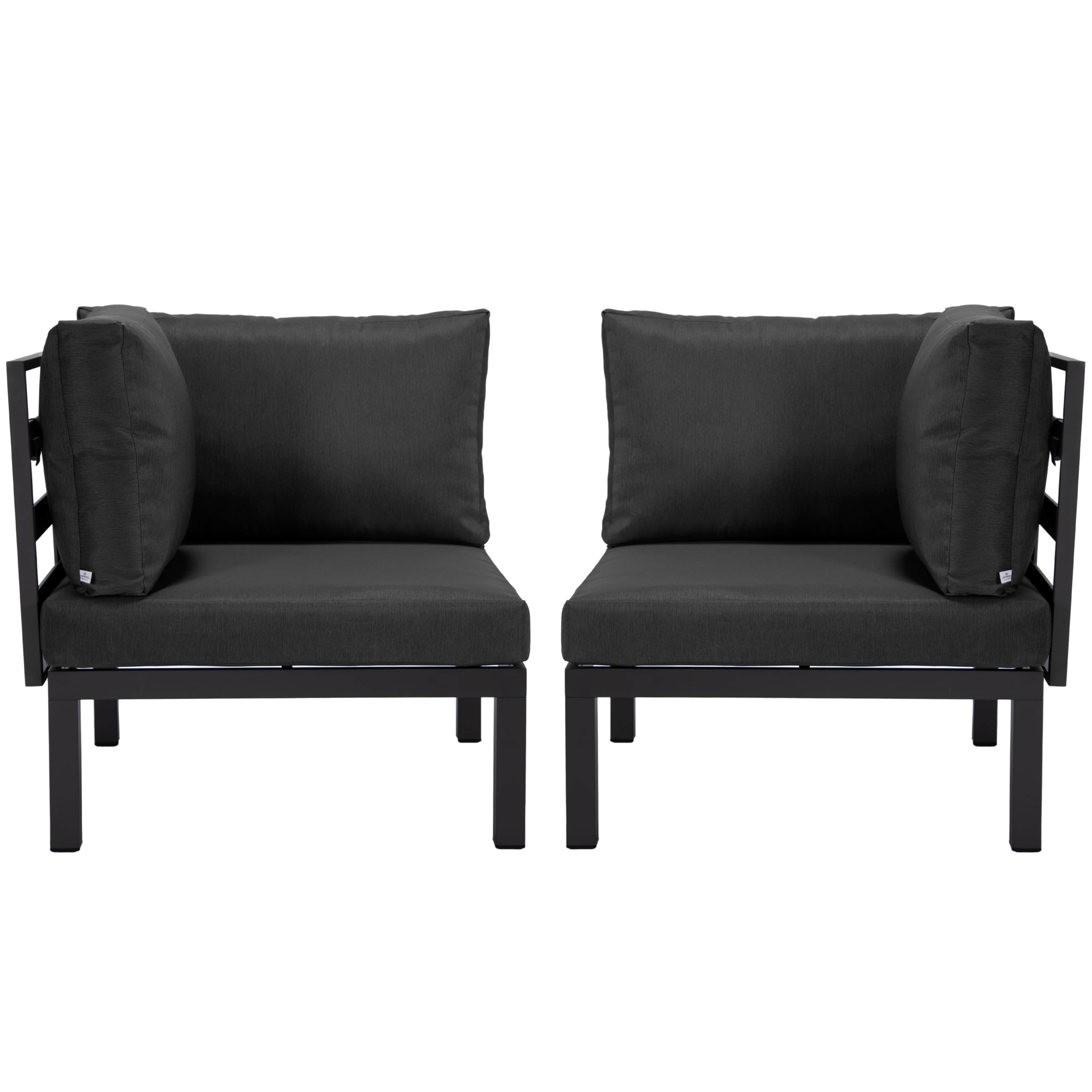 Hamilton Aluminum Patio 2-Piece Corner Seat With Cushions in Green