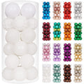 XmasExp 24ct Christmas Ball Ornaments Shatterproof Christmas Ornaments Set Decorations for Xmas Tree Balls Halloween Decorations