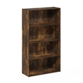 Furinno Pasir 4 Tier Open Shelf, Amber Pine
