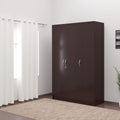 Deckup Engineered Wood Matte Finish Uniti 3Door Wardrobe (Dark Wenge)