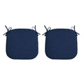 Arden Indoor/Outdoor Foam Seat Pad, Set Of 2, 17 X 16, Water Repellent, Fade Resistant, Foam Cushion 17 X 16, Sapphire Blue Leal