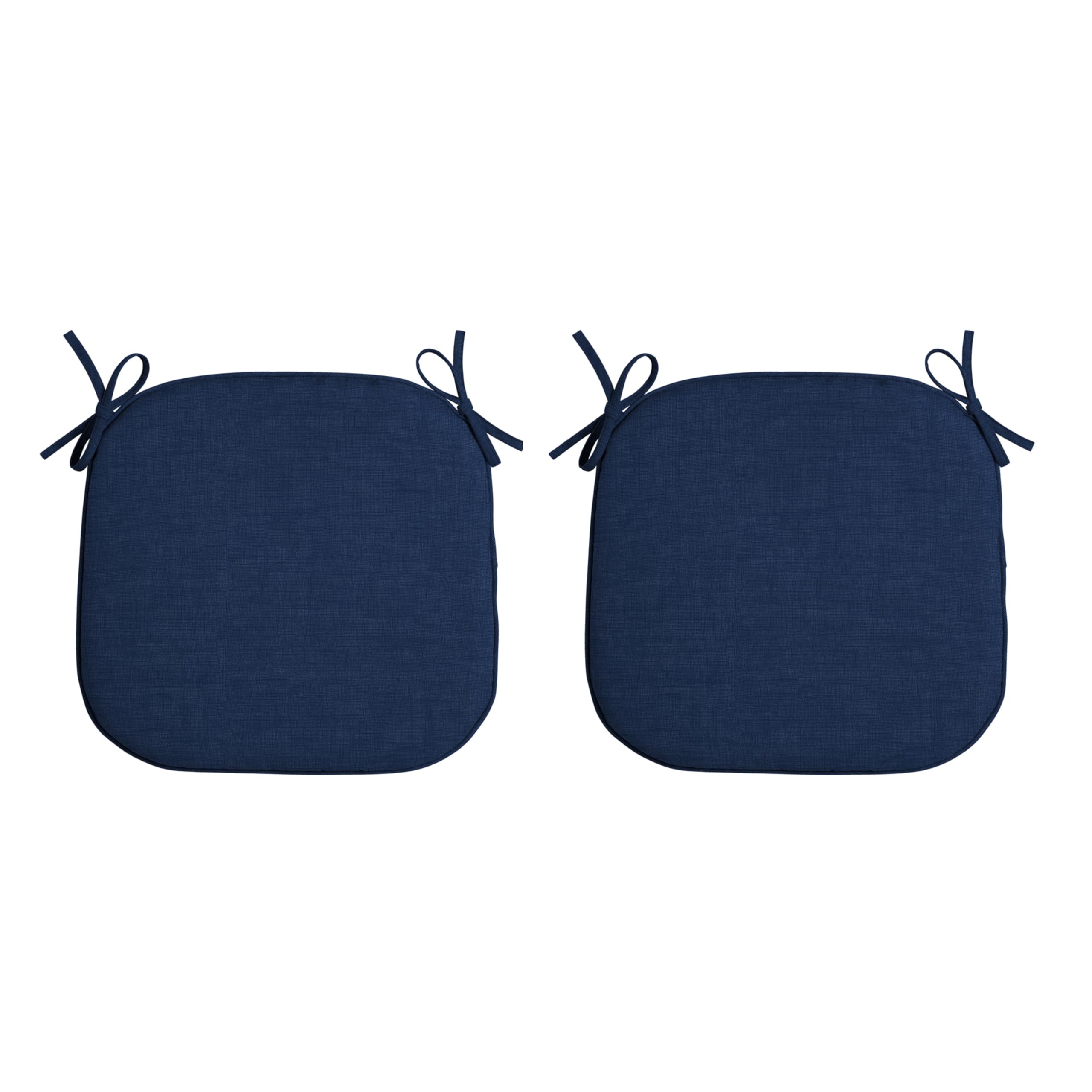 Arden Indoor/Outdoor Foam Seat Pad, Set Of 2, 17 X 16, Water Repellent, Fade Resistant, Foam Cushion 17 X 16, Sapphire Blue Leal