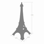 allgala 24 Black Eiffel Tower Statue Decor - Alloy Metal Home Accent, Elegant Gift for Parisian Decor Lovers