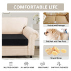 Searchi Stretch Jacquard Sofa Couch Cushion Covers Replacement Reversible Cushion Slipcovers Sofa Seat Cover Furniture Protector