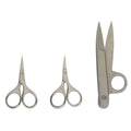 Sewing And Embroidery Scissors Set - Includes 2.75    Straight Sewing Scissors, 2.75    Curved Sewing Scissors And 4.5' Thread