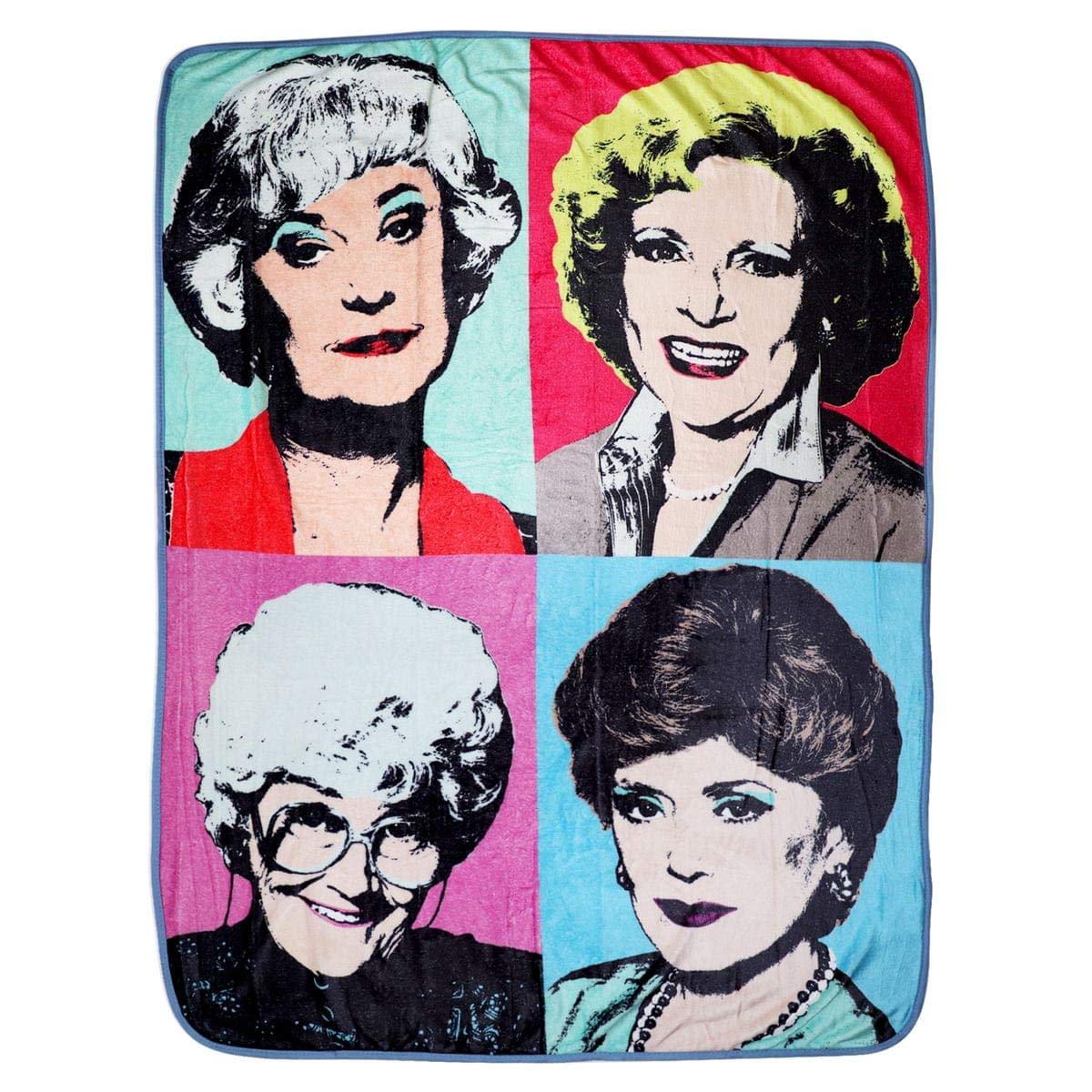 Just Funky Golden Girls Themed Warhol Fleece Blanket Comforter | 45'X60' Stadium Blanket
