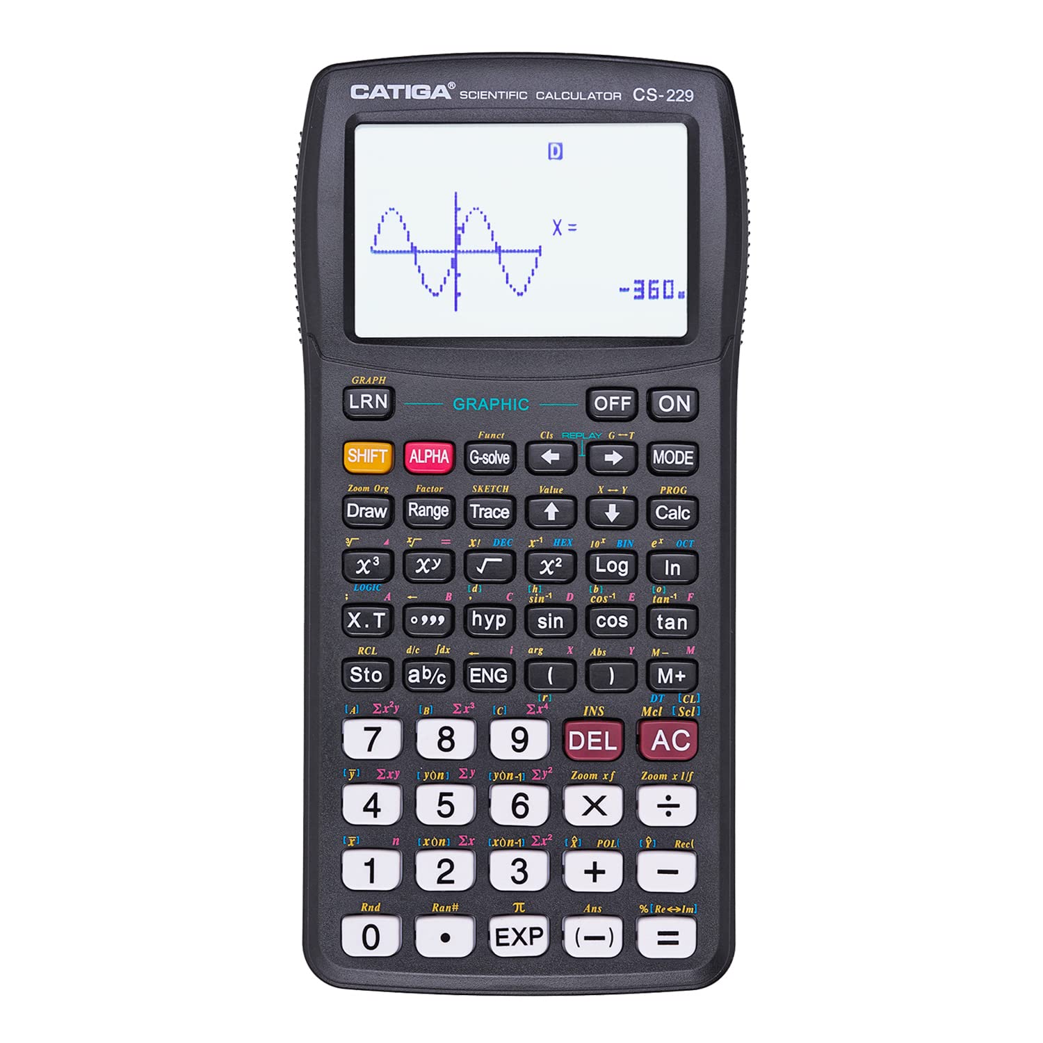 Scientific Calculator with Graphic Functions - Multiple Modes with Intuitive Interface - Perfect for Students of Beginner and Ad