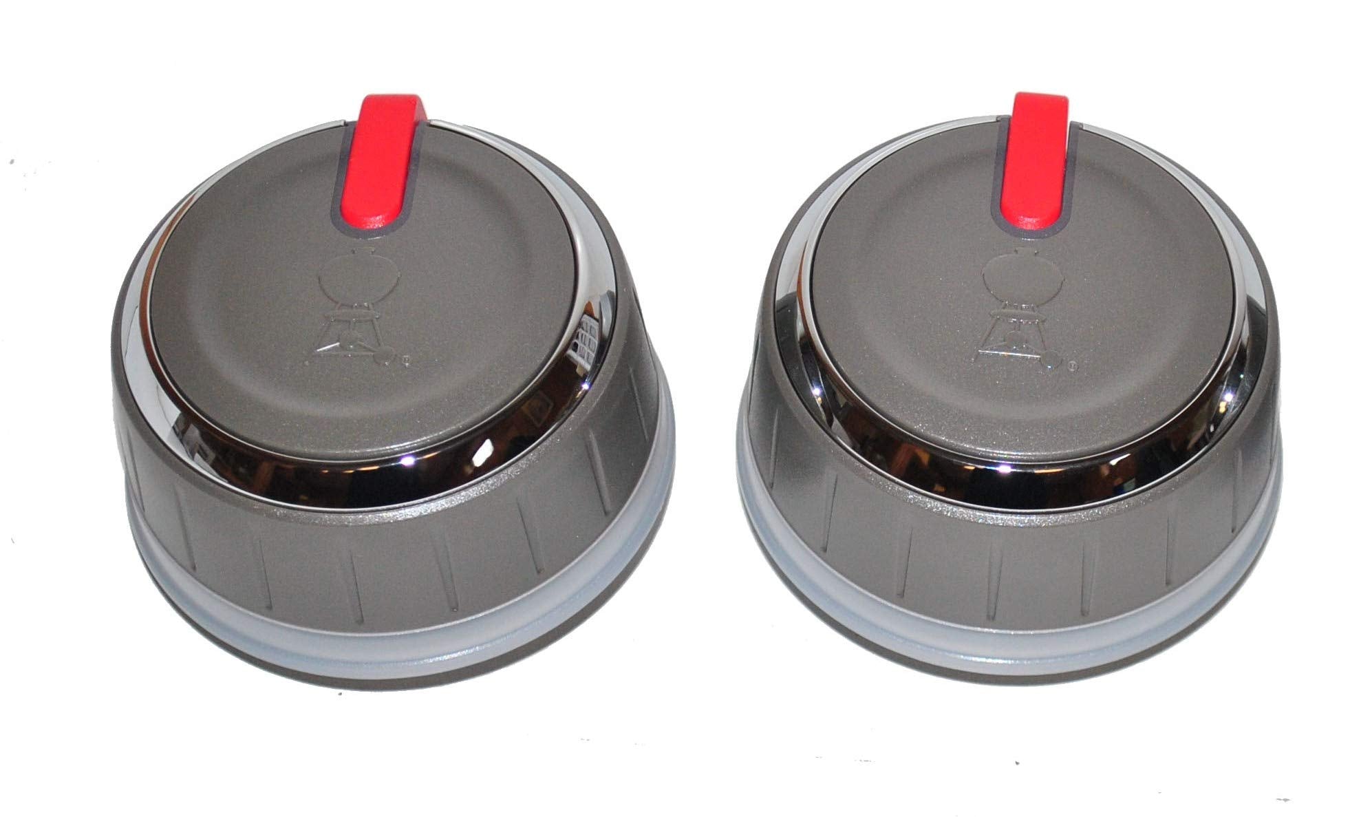 Weber 66754 Set Of 2 Lighted Main Burner Control Knobs For Genesis Ii Lx (Model Years 2017 And Newer).