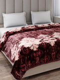 Monte Carlo Double Bed Heavy Winter Blanket (160 X 220) Roman 1 Ply Box Pack 550 GSM | 3 KG, (240x220 CM), Rust